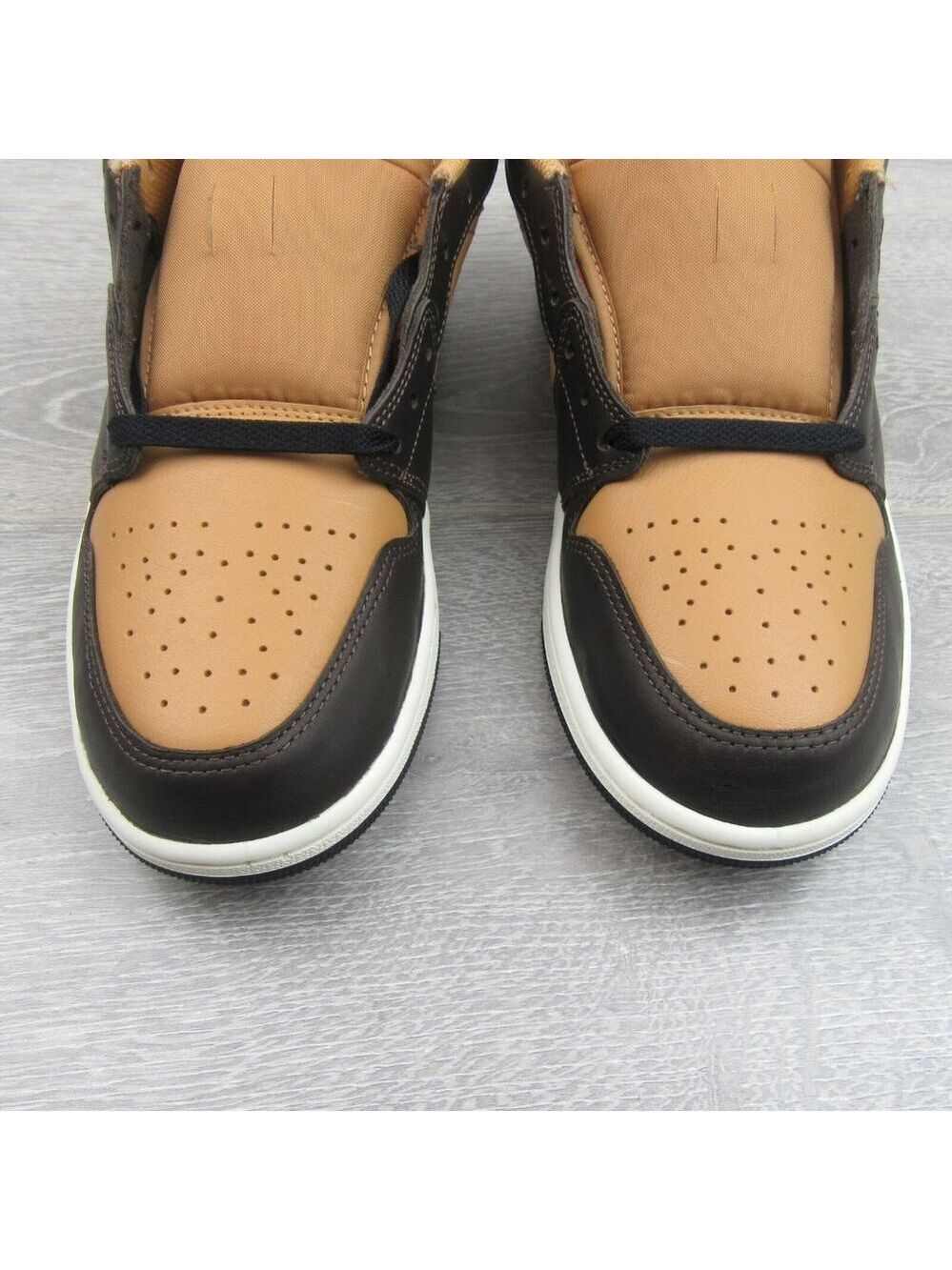 Air Jordan 1 Low SE Sneakers Mens Size 10.5 Flax Baroque Brown NEW - Picture 5 of 14